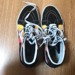 High top flame vans